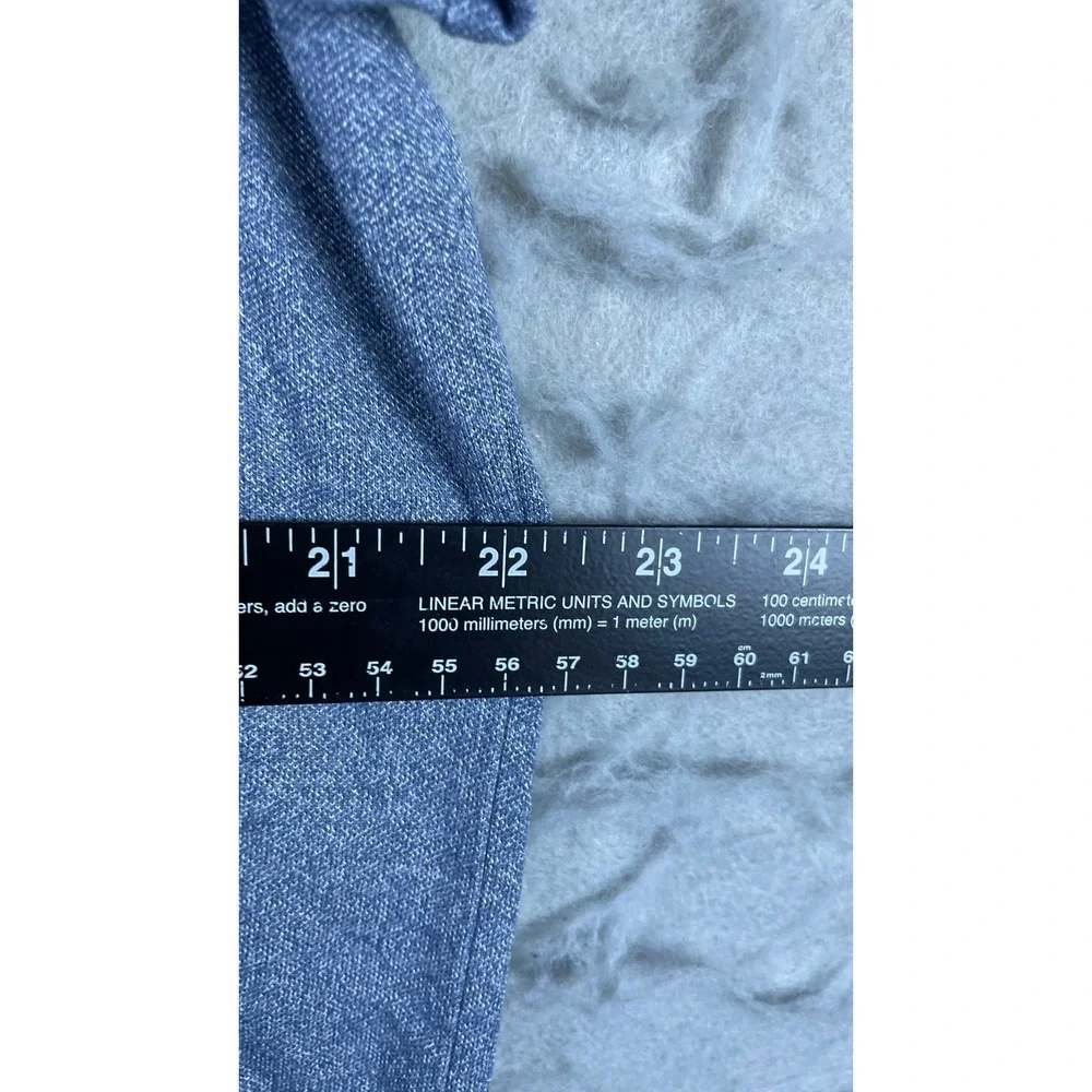 Lululemon Polo Shirt Mens XXL Blue Excellent Short Sleeve Heathered Stretch
